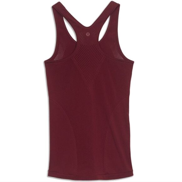 Lululemon Reveal Racerback Tank Top Size M Burgundy - Picture 4 of 11
